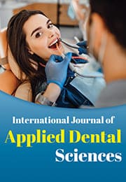 International Journal of Applied Dental Sciences Subscription